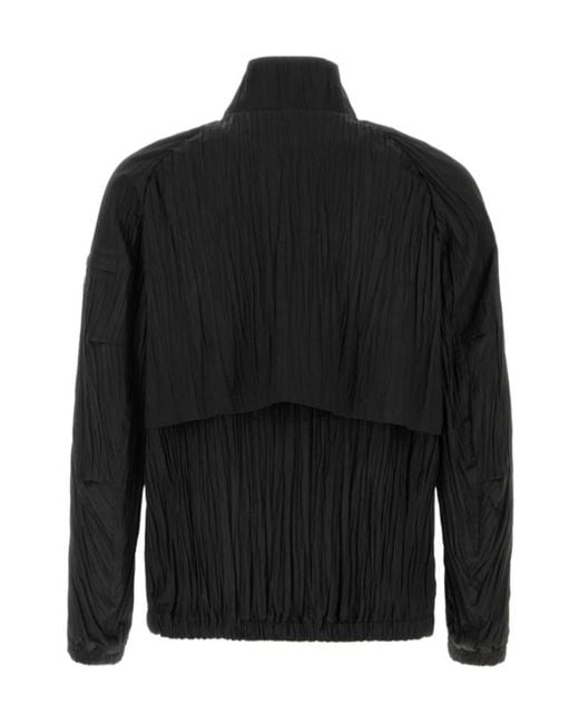 Tatras Black Leros Crinkled Zip Jacket for men