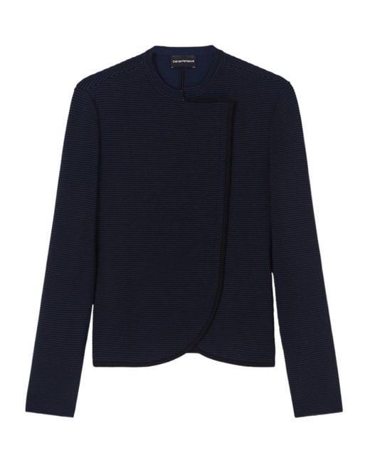 Emporio Armani Blue Striped Jacket