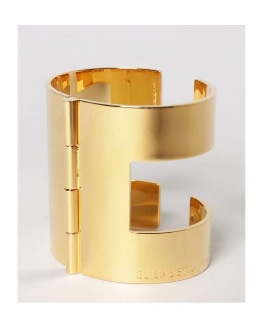 Elisabetta Franchi Metallic Hollow Out Bracelet