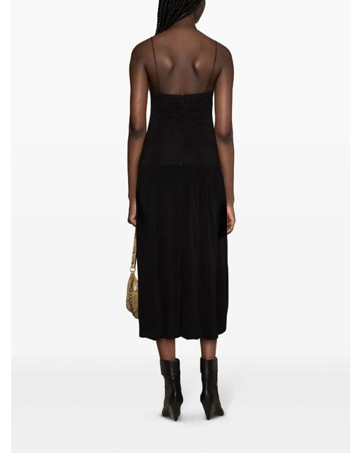 Isabel Marant Black Elizabeth Sleeveless Midi Dress