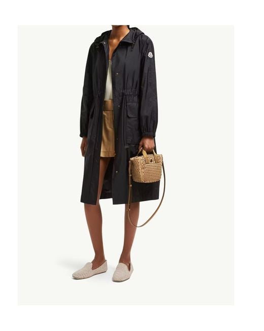 Moncler Black Hiengos Hooded Long Parka