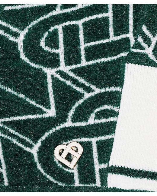Casablanca Green Monogram-Pattern Balacava for men