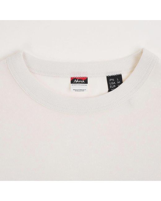 NANGA White Box Logo Long-Sleeve T-Shirt for men