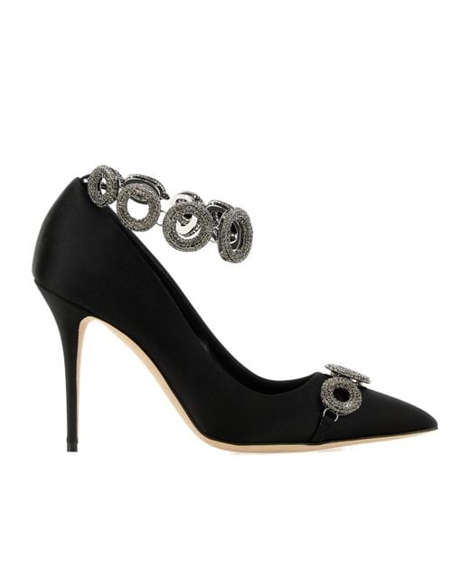 Manolo Blahnik Black Pointed High Heels