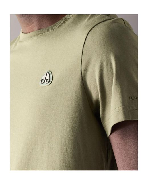 Moose Knuckles Green Short-Sleeved T-Shirt for men
