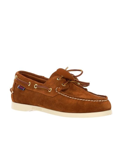 Sebago Brown Portland Artisan Slip-On Loafers for men