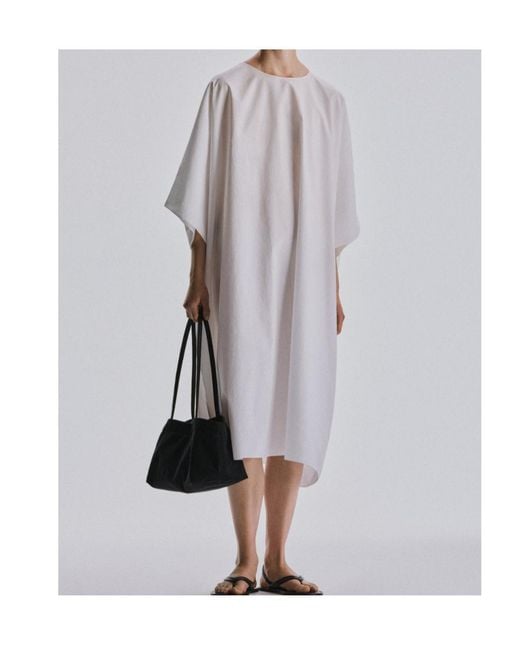 The Row White Julen Mini Dress