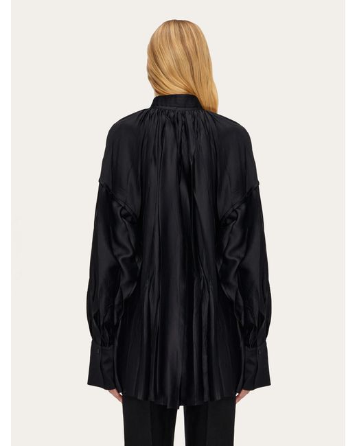 Ferragamo Black Long-Sleeved Shirt