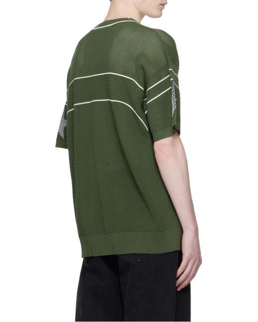 Amiri Green Sport Jersey T-Shirt for men