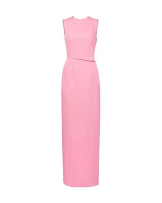 Emilia Wickstead Pink Juulia Crêpe Gown
