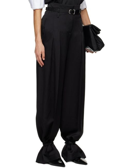 Jil Sander Black High Waist Tailored Trousers
