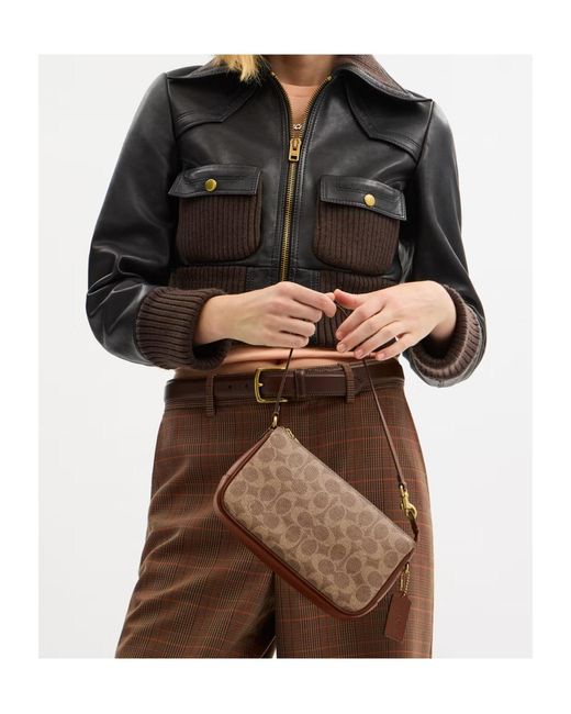 COACH Brown Plaza Shoulder Bag