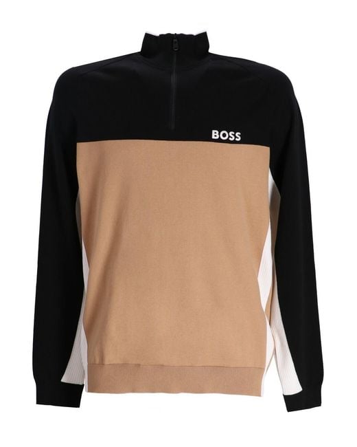 Boss Black Boss Hydro X Half Zip Jumper for men
