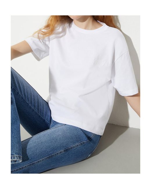 MAX&Co. White Short Sleeve T-Shirt