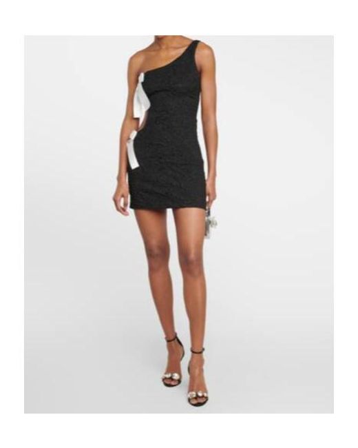 Giambattista Valli Black Cutout Bow Minidress