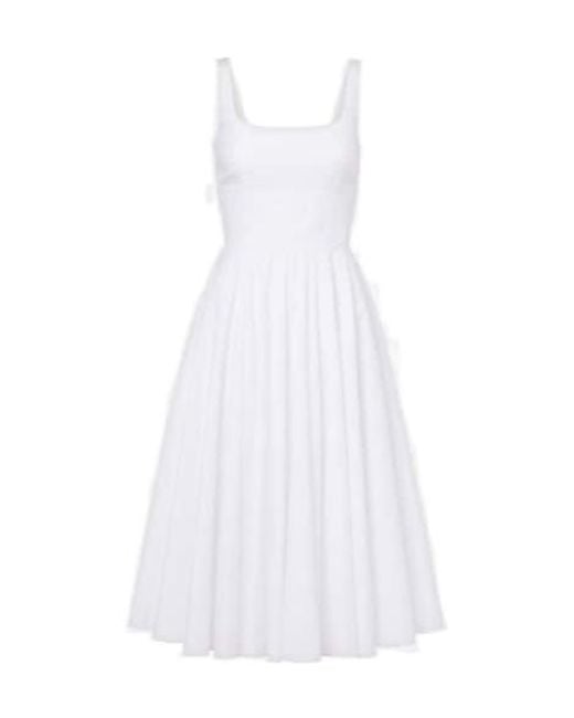 Emilia Wickstead White Nikush Cotton Midi Dress