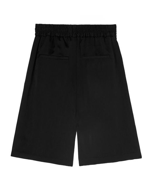 Jil Sander Black High-Waisted Knee-Length Shorts for men