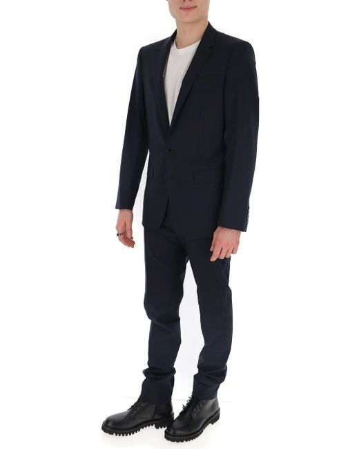 Dolce & Gabbana Blue Single Breasted Tailored Suit for men