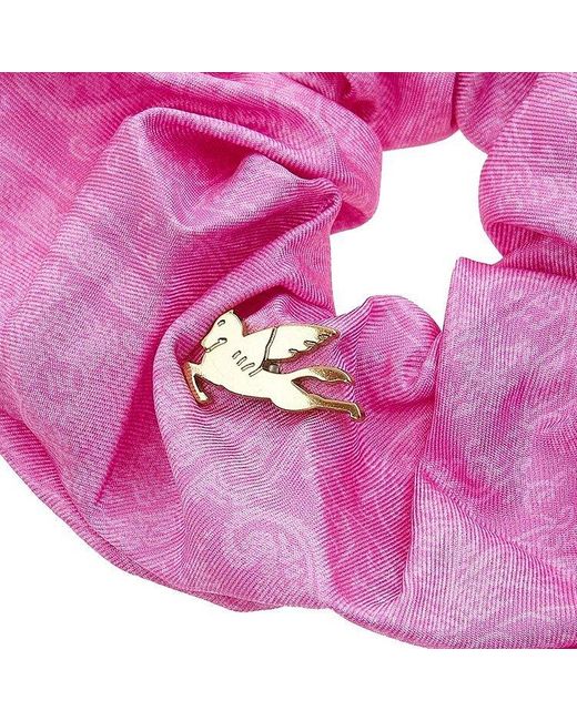 Etro Pink Logo Hair Ring