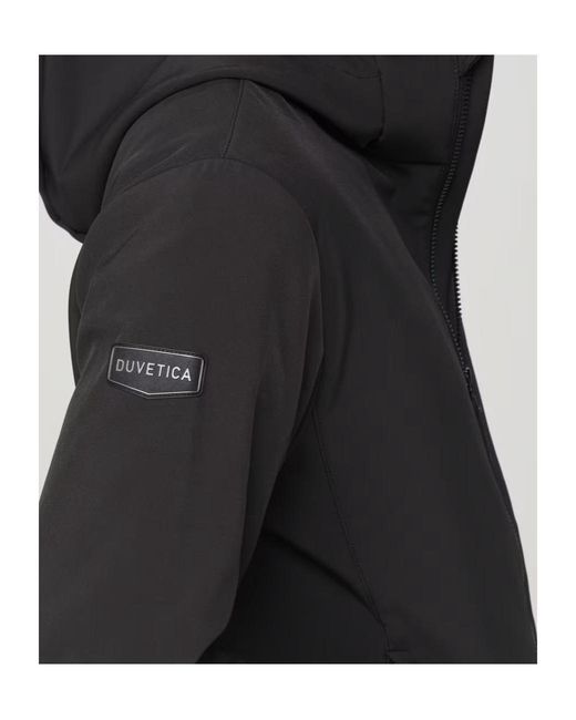 Duvetica Black Logo Zip-Up Casual Jacket for men