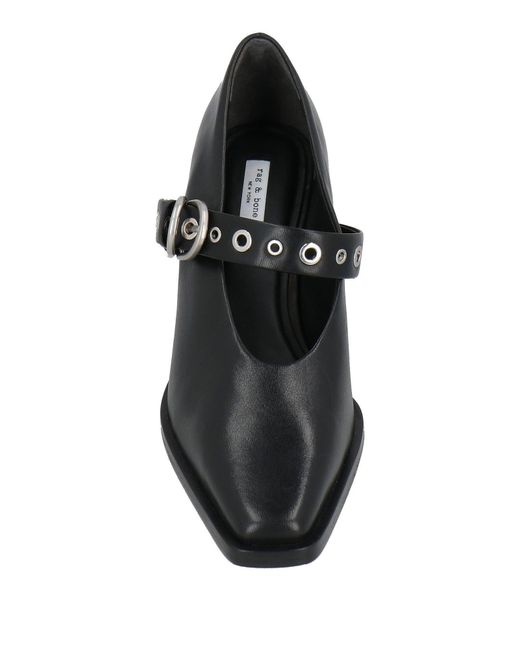 Rag & Bone Black Square-Toe High Heels