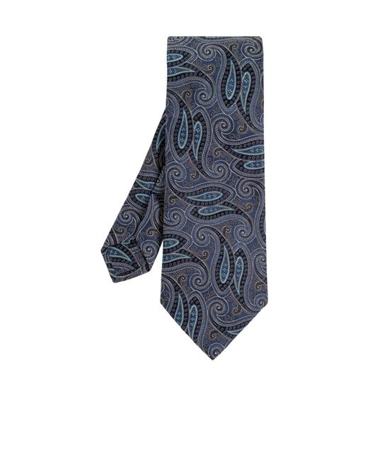 Etro Blue Jacquard Tie for men