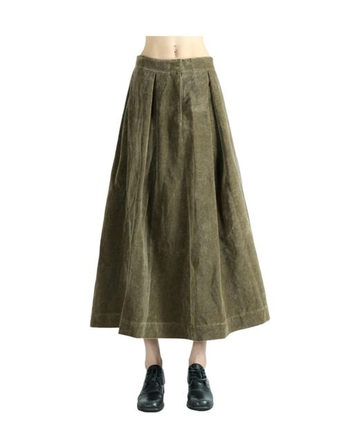 Uma Wang Green Gomes Skirt
