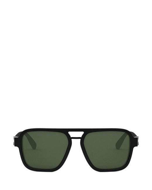BVLGARI Green Bulgari Square Frame Sunglasses for men