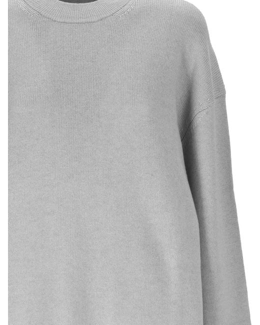 Max Mara Gray Studio Pisano Crewneck Long-Sleeved Jumper