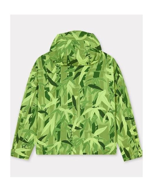 KENZO Green Chiku-Rin Camo Short Windbreaker for men