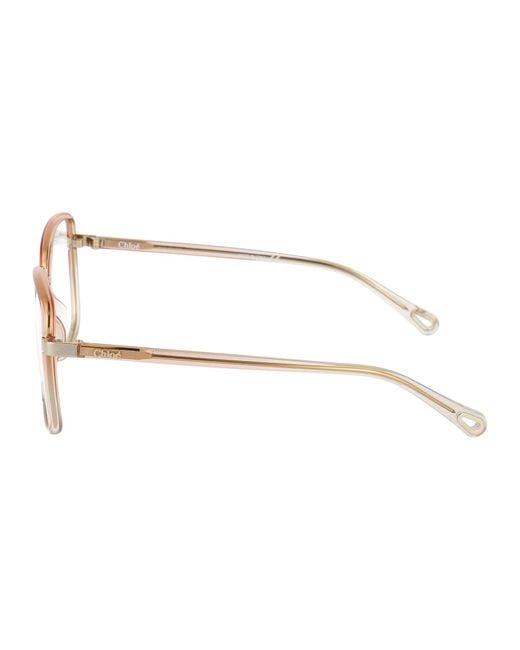 Chloé White Chloé Eyewear Square Frame Glasses