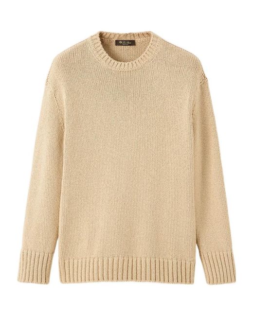 Loro Piana Natural Crewneck Jumper