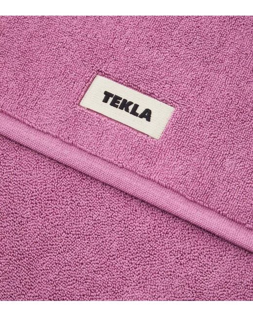 Tekla Purple Organic Cotton Bathroom Mat