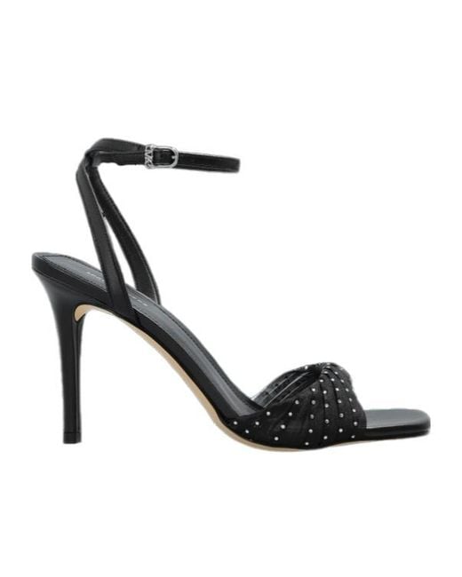 MICHAEL Michael Kors Black Square-Toe High-Heeled Sandals