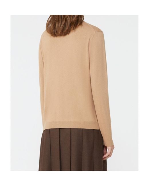 Weekend by Maxmara Natural Kiku Turtleneck Long-Sleeved Jumper
