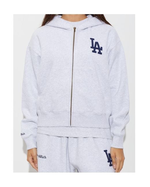 Sporty & Rich Blue Sr X La Dodgers Long-Sleeve Sweatshirt