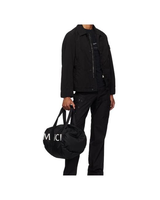 Moncler Black Duddle Gym Weekender Duffle Bag for men