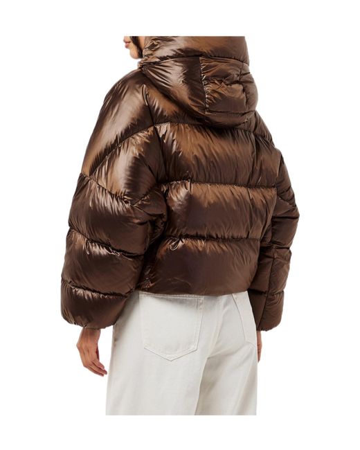 Max Mara Brown Short Puffer Jacket