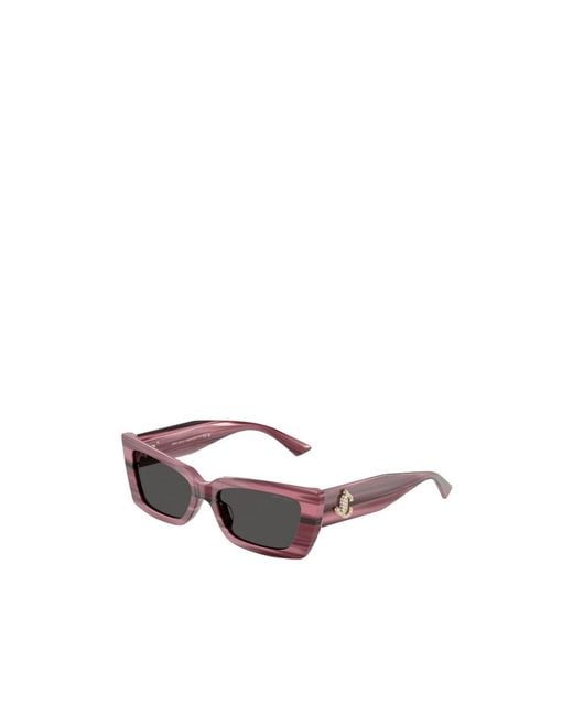 Jimmy Choo White Eyewear Cat-Eye Frame Sunglasses