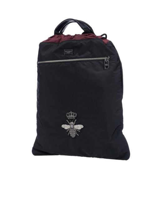 Dolce & Gabbana Black Minimalist Solid-Color Tote Bag