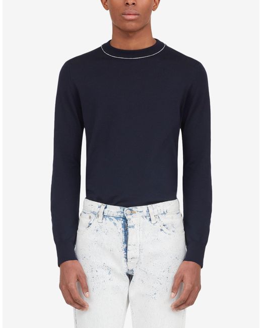Maison Margiela White Mid Rise Straight Leg Jeans for men
