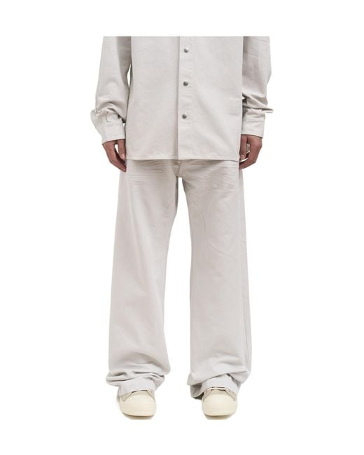 Rick Owens Gray Belt Loop Jeans for men