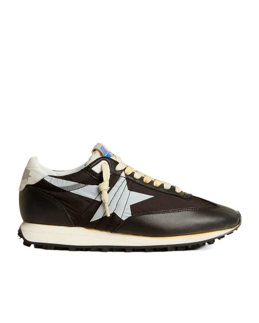 Golden Goose Deluxe Brand Black Star Patch Panelled Sneakers