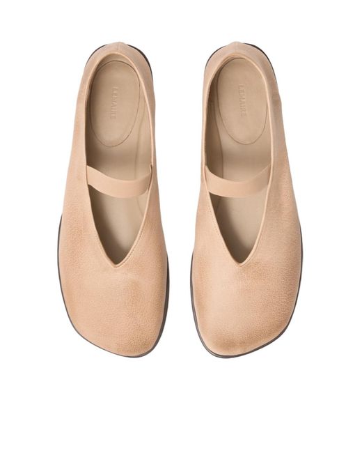 Lemaire Natural Glove Strap Ballet Flats