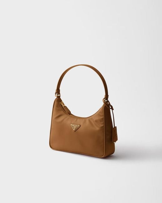 Prada Brown Re-Edition 2005 Re-Nylon And Saffiano Mini Bag
