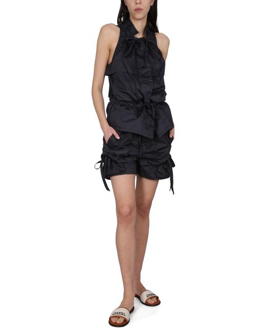 Isabel Marant Black Drawstring-Detail Shorts