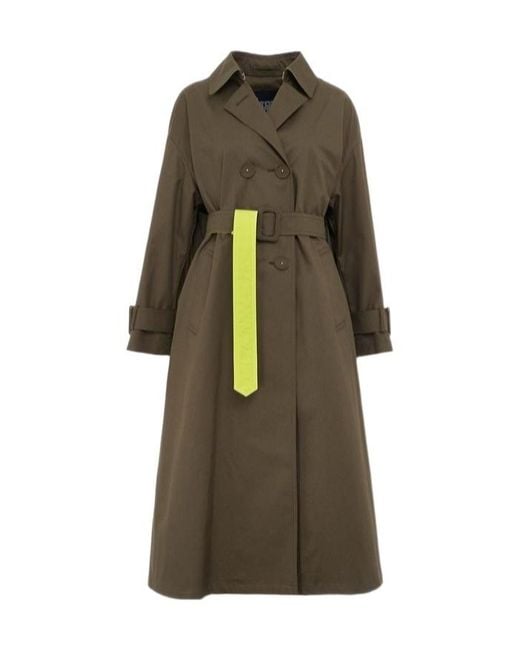 Herno Green Belted Trench Coat