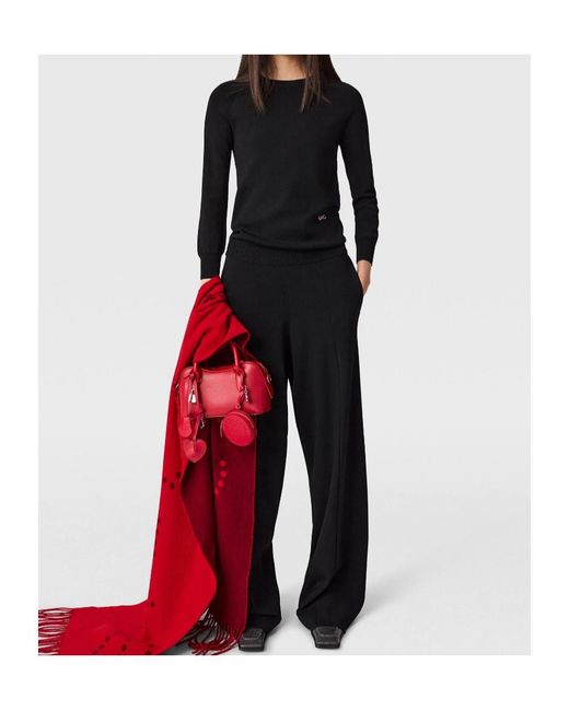 Stella McCartney Black Long-Sleeve Compact Knit Top