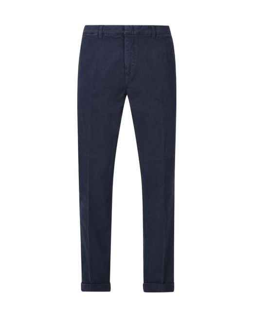 Fay Blue Regular-Fit Chino Pants for men