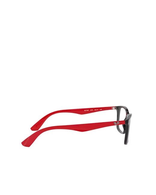 Ray-Ban White Rectangular Frame Glasses